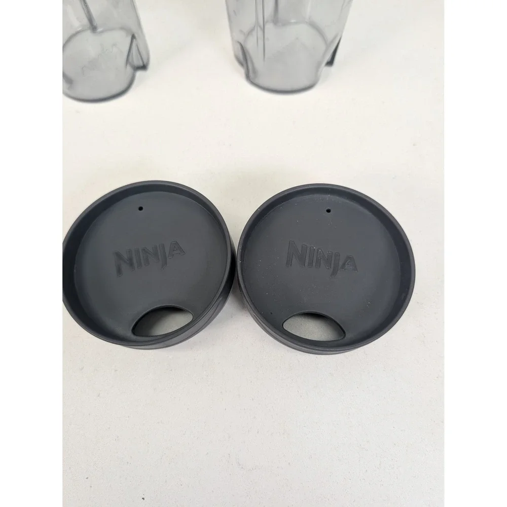 Ninja Blender Replacement Parts BL772 16oz Cups Lids and 6-Fin Blade Assembly
